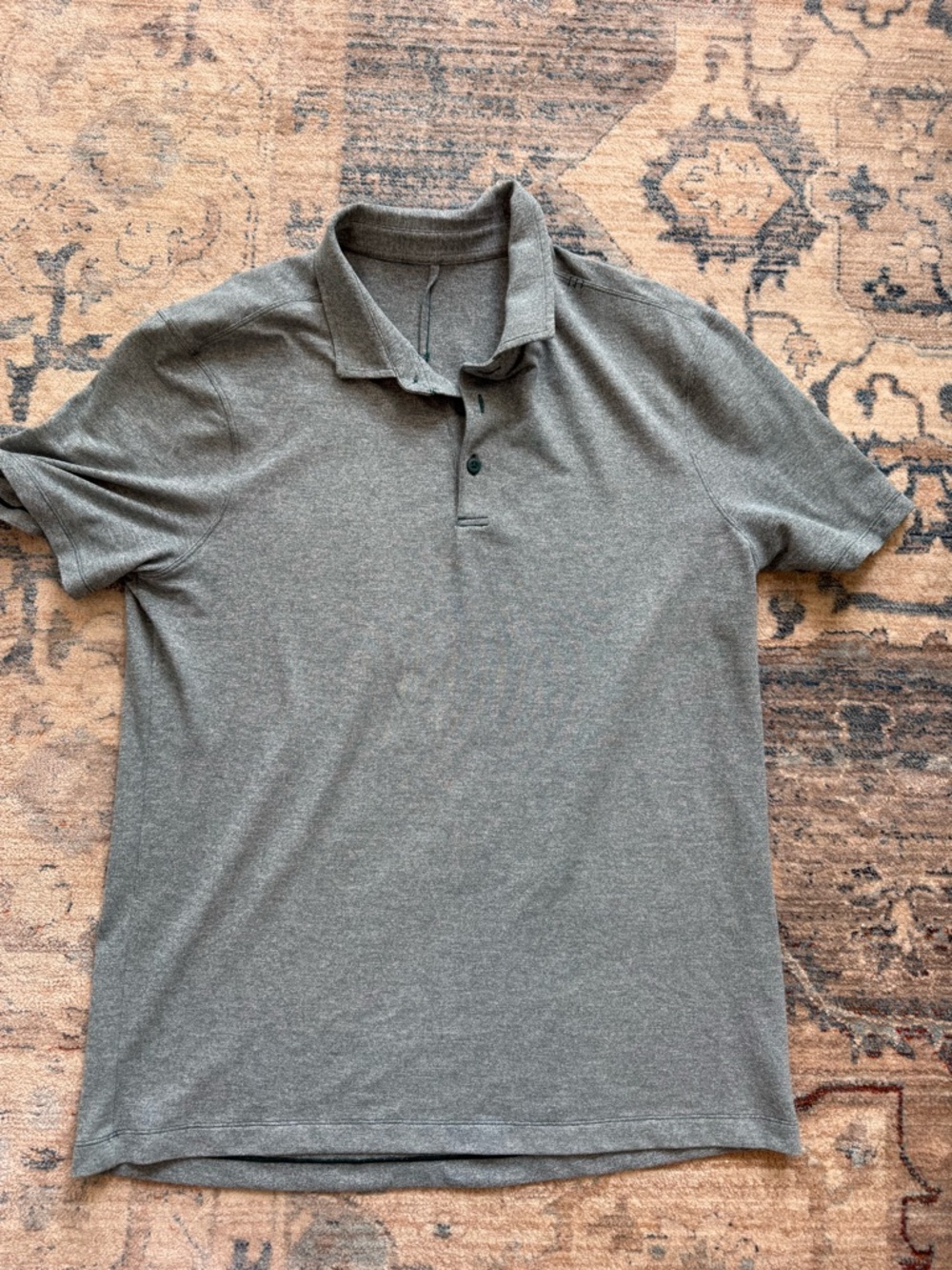 Men's heathered green Polo Shirt